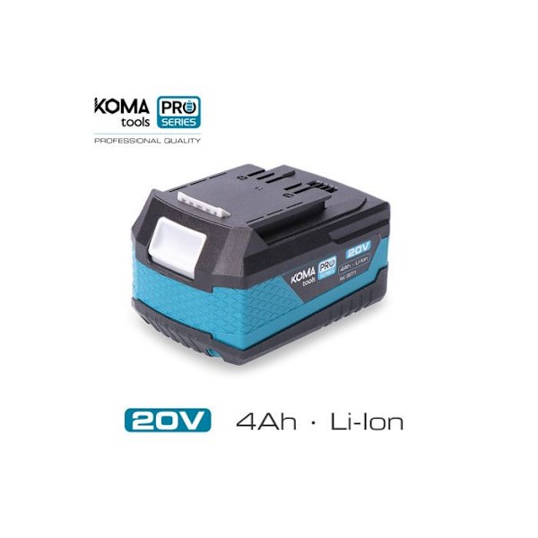 Batteri - KOMA TOOLS - 20V - Lithium Li-Ion - 4Ah - Ref. 08771