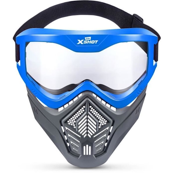 Tilbehør - ZURU - X-SHOT Excel Blå Maske - Justerbar Maske - Stilet Design - Indbygget Ventilation Flerfärgad