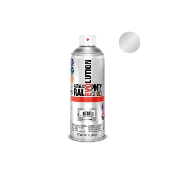 Sprayfärg - GENERIC - Pintyplus Evolution - 520cc - Silver - Blank Pengar