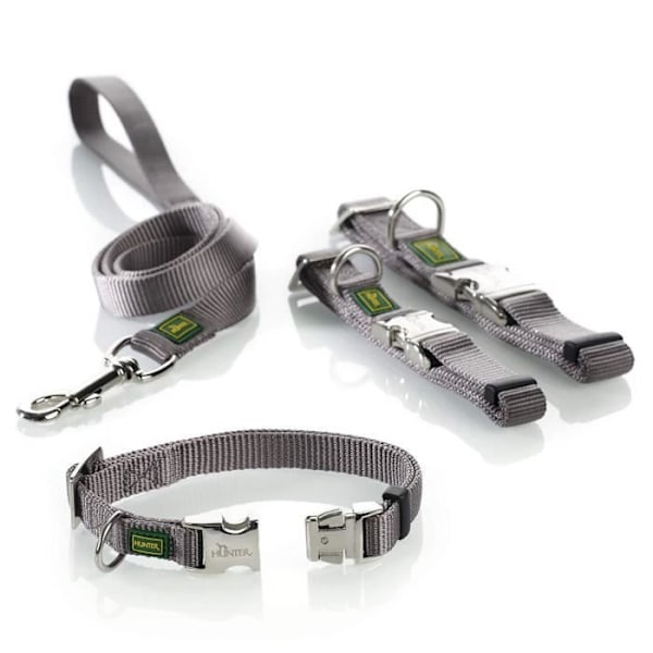 Hunter Vario Basic Alu-Strong koiranpanta, nailon, alumiinilukko - 47540