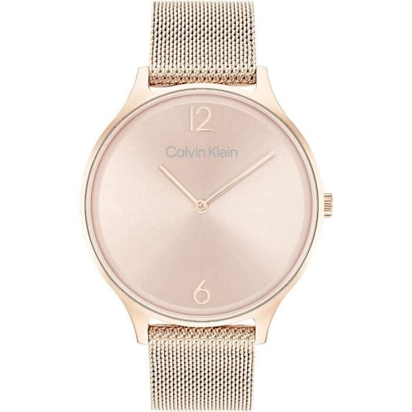 Ur - Calvin Klein - Tidstrouw - Rustfrit stål - 38 mm - Vandmodstand 3 ATM Eller, hudfärg