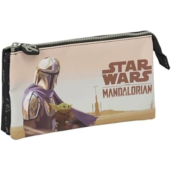 Safta The Mandalorian Tämä on The Way Triple Penaali lapsille - Mukava ja monipuolinen - musta Svart