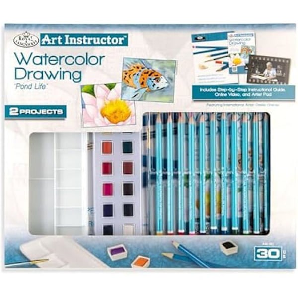 Målarset - ROYAL & LANGNICKEL - The Art Instructor - 30 enheter - För barn från 5 år - Blandet