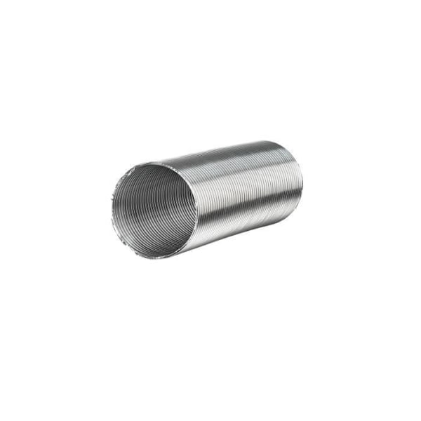 Halvstyvt aluminium Flexrör Ø12,5cm X 0,3 Max. 1,5m - GENERISK - Vit Vit