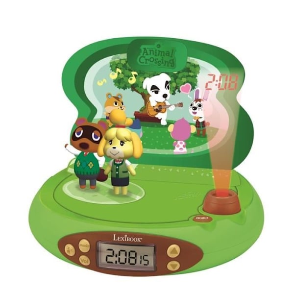 3D Animal Crossing Projektor Vækkeur med Lyd