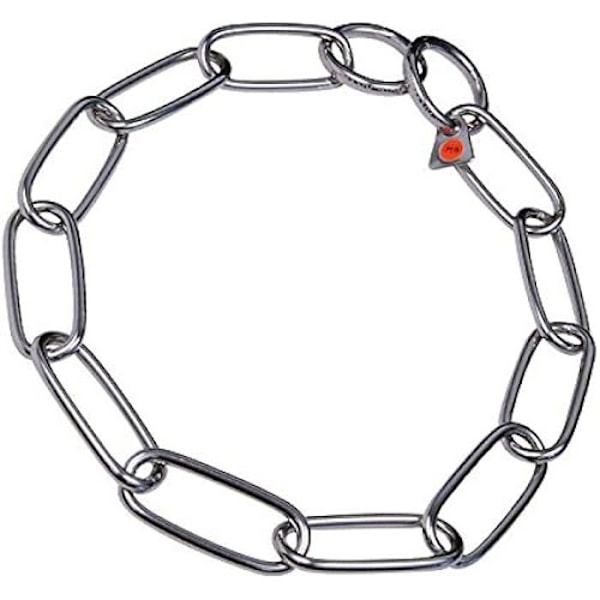 Halsbånd - HERM SPRENGER - HS - Rustfrit stål - Langt - Til langhårede hunde metalliskt silver