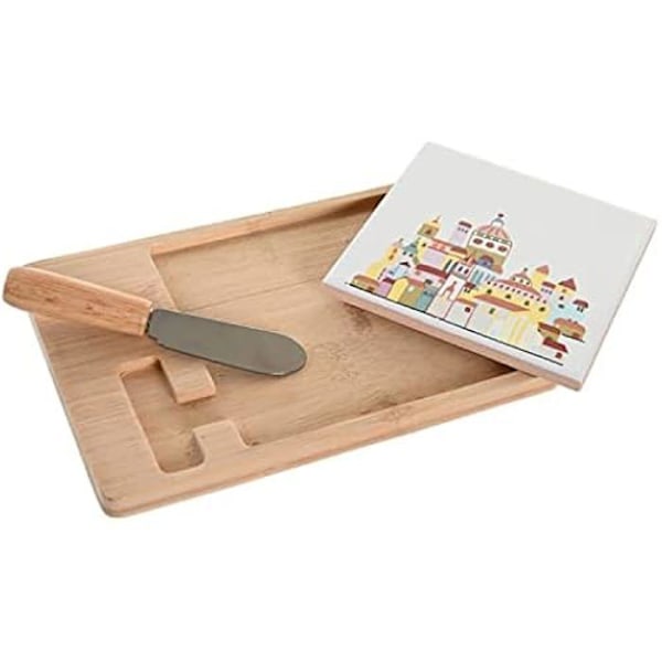 Forrettersæt - DKD Home Decor - Flerfarvet - Stentøj - 21,5 x 11,8 x 1,5 cm - Moderne design mångfärgad