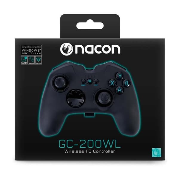 Gamepad - NACON - PCGC-200WL - Trådløs - Vibration - Sort Sort