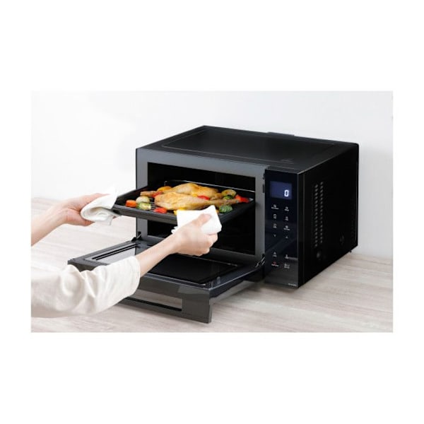 Mikrobølgeovn kombineret - Panasonic - NN-DF38PBEPG - 23L - 16 programmer - Inverter teknologi Svart