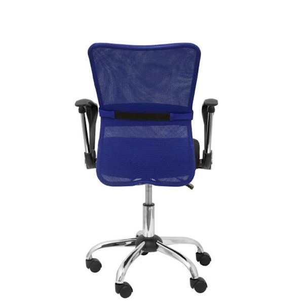 Ergonomisk børnekontorstol med drejemekanisme, faste armlæn og højdejusterbart sæde Metalryglæn