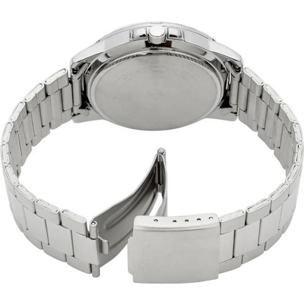 Casio herreur Argente med rød urskive, vandtæt 50 m, rustfrit stål – mtp-vd01d-4bvudf