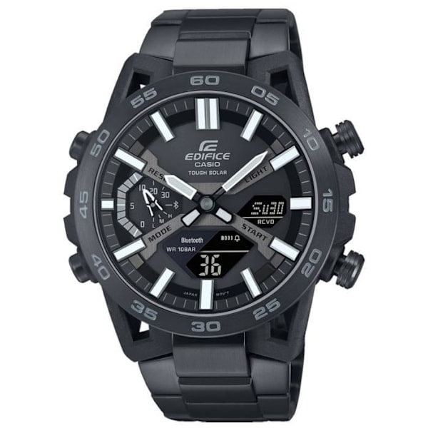 Casio Ur - Mænd - ECB-2000DC-1BEF - Rustfrit stål - Sort Svart