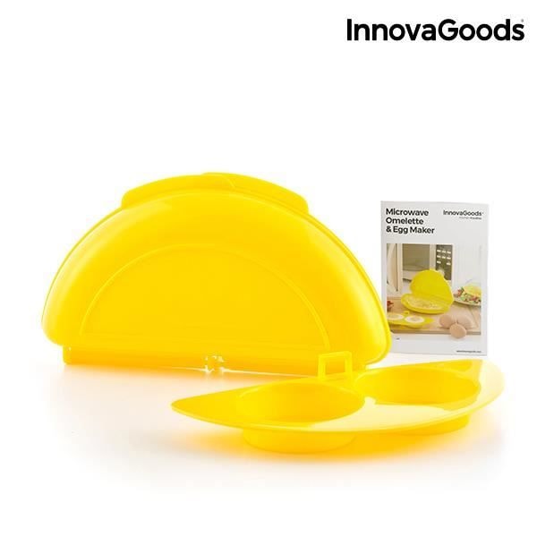 Munakokkare - InnovaGoods - Mikrouuni - BPA-vapaa PP - Munan keittoaccessoire - 21x12x5 cm