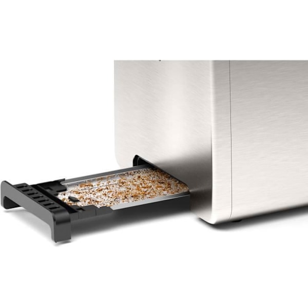 Bosch TAT3P420 brødrister - 2 pladser - 970W - optøning - rustfrit stål/sort