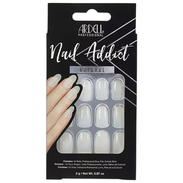 NAIL ADDICT naturlig oval 1 u