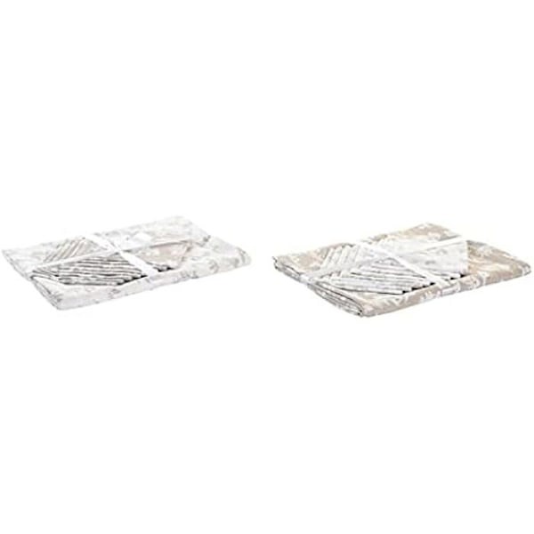 Bordsduk och servetter - DKD HEMINNREDNING - Vit, Grön, Beige - Bomull - Mått 42x46x31 cm - Tvättbar vit, grön, beige