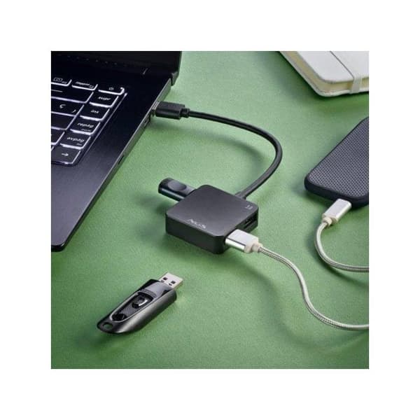 USB Hub - NGS - IHUB3.0TINY - 4 porte - Overførsel 5 Gbps - Kompakt og bærbar