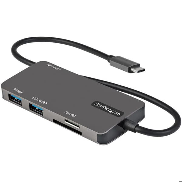"Vierastelakka - STARTECH - Monisatelliitti USB-C - HDMI 4K - Teho 100W - USB 3.0 Hub"