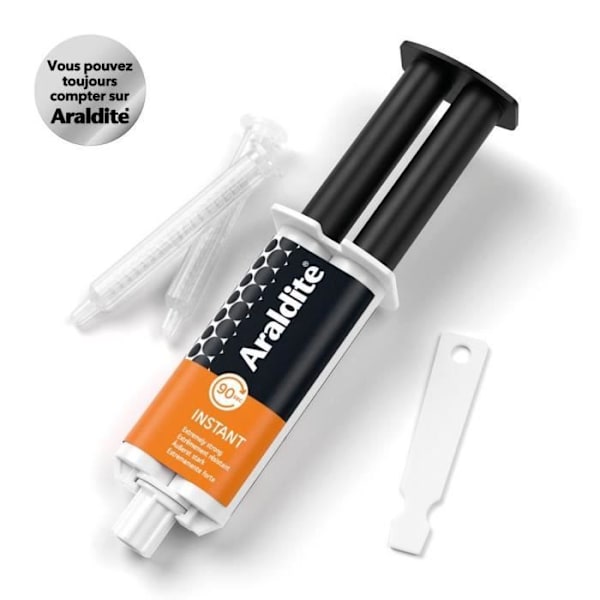 Zwe-komponent epoxy lim - CYANOLIT - Araldite - Ultra-hurtig 90 sek - Høj modstandskraft - Multi-materialer