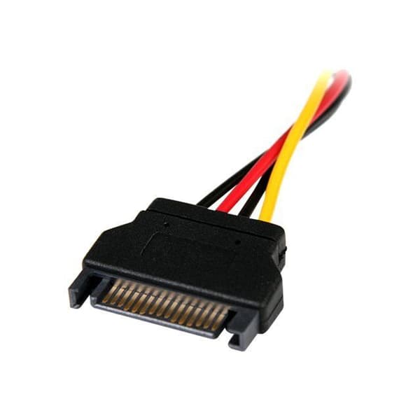 15 cm SATA til LP4 strømadapterkabel - STARTECH - Sort - Strømadapter