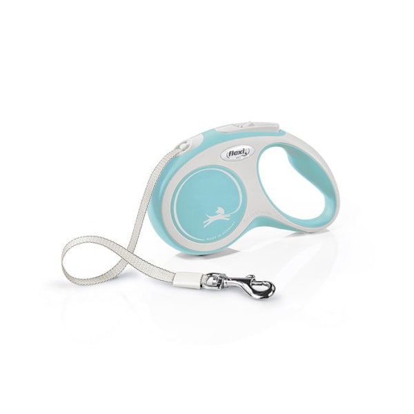 Udtrækkelig snor - FLEXI - Ny Comfort S Tape - 5 m - Lyseblå - Til små hunde op til 15 kg ljusblå