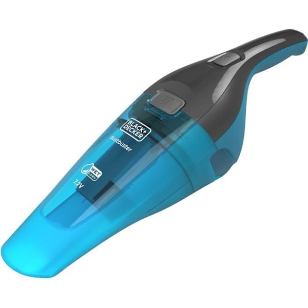 BLACK+DECKER WDC215WA-QW Dustbuster Lithium Water and Dust 7,2V johdoton käsipölynimuri - sininen Sininen, Titaani