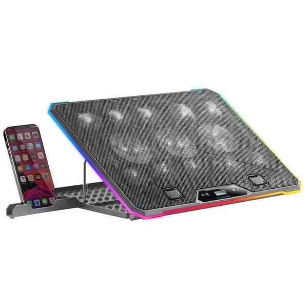 Kølebase - Mars Gaming - MNBC13 - 13 Blæsere - RGB-belysning - 8 Positioner