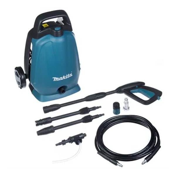 Højtryksrenser - MAKITA - HW102 - 1300W - 100 bar - 360 l/h Sort, Turkis