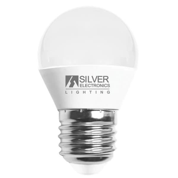LED-lamppu - SILVER ELECTRONICS - SPHERICAL - E27 - 6W - 2700K - Keltainen