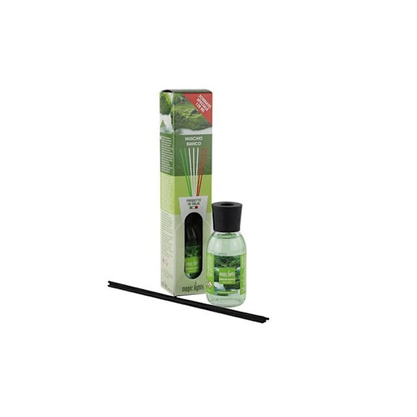 Parfume diffuser - Magic Lights - Musc Blanc - 125ml - Cylindrisk - Unisex Vit