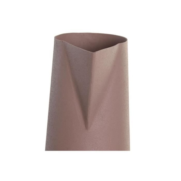 vas 15 x 11 x 45 cm beige järnrosa (2 enheter)