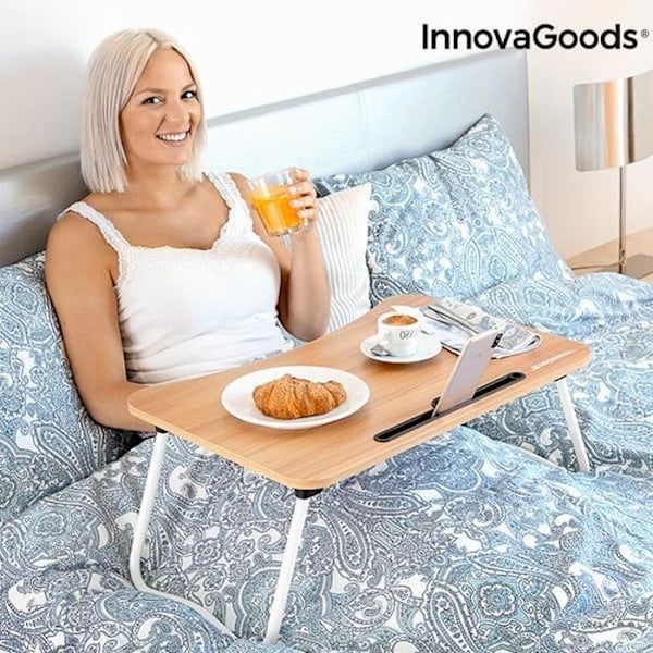 InnovaGoods monikäyttöinen taitettava sivupöytä - Metalli - Valkoinen - Nykyaikainen - Design