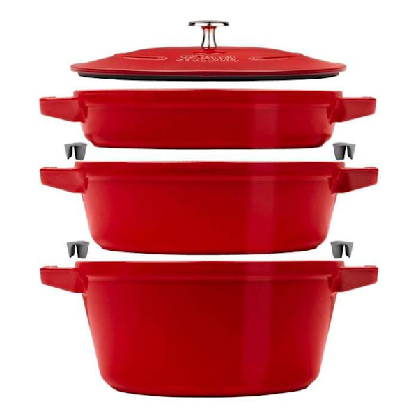 COCOTTE KATSO-ASETTAMISET 3-KPL, VALURAUTA PUNAINEN - STAUB