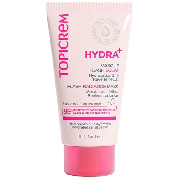 Topicrem hydra+ kosteuttava heleyttävä naamio 50ml