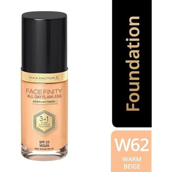 Nestemäinen meikkivoide 3 in 1 - MAX FACTOR - Facefinity - Lämmin beige - SPF 20 - 30 ml Beige