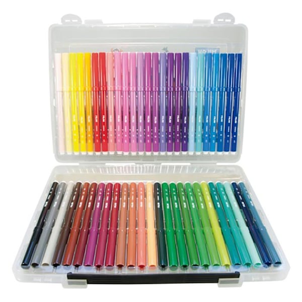 Milan Markers - 0615350PCK - 50 vesipohjaisen kartiomaisen kärjen sarja, Peacock edition