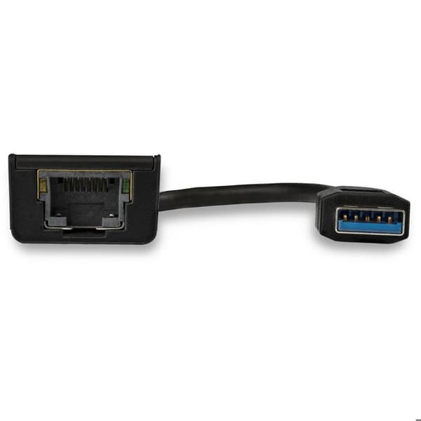 USB 3.0 netværksadapter - StarTech - USB31000S - 10/100/1000 Mbps - RJ-45 hun - Sort