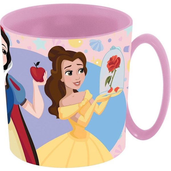 Muki - Tataway - Disney Prinsessat - 350 ml - Muovi - Mikroaaltouuni Rosa