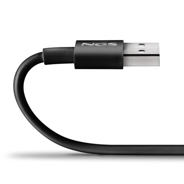 USB-A til USB-C ladekabel - NGS - ZYRO-AC SORT - 1 m - 15W - 480 Mbps