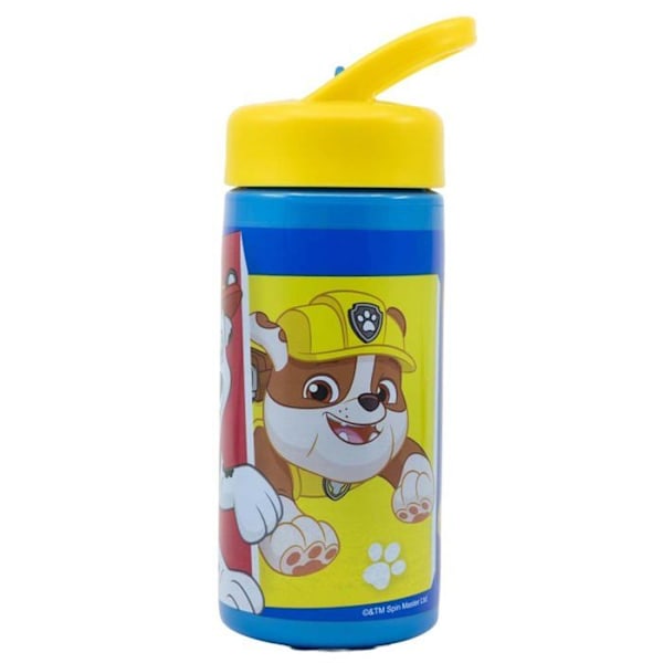 PAT PATROL Pup Power barnvattenflaska 410ml integrerat handtag och sugrör