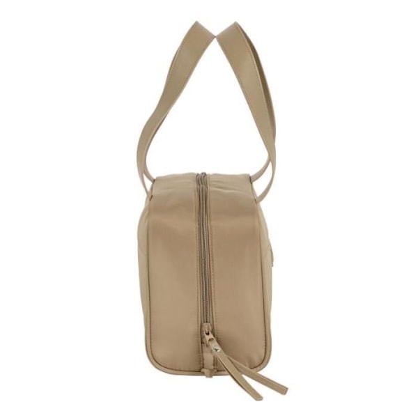 Toalettsag - Moos - Camel - Polstret - 31 x 14 x 19 cm - Lynlåst Kamel