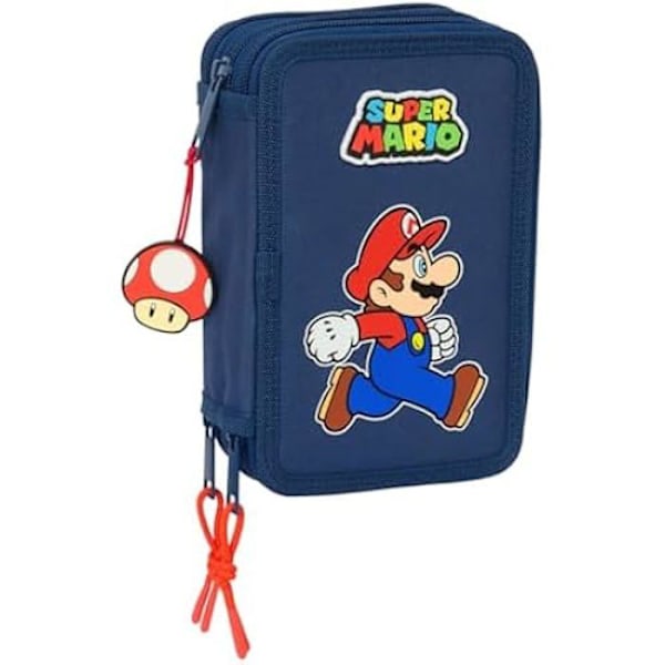 Skolväsk - SAFTA - SUPER MARIO TRICK - 37 verktyg inkluderade - Bekväm - För barn från 5 till 14 år