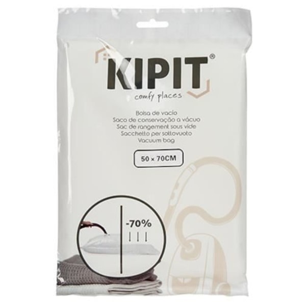Vakuumpose - Kipit - 70 x 100 cm - Transparent og hvid - Sous-vide - Blandede transparent, vit