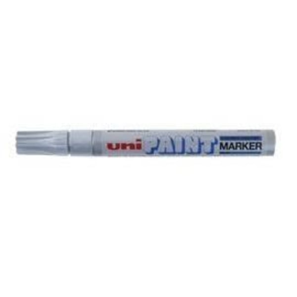 Uniball - Uni Paint PX20/AR - Öljemarker - Medium spetspenna - Silverpigmentbläck - 12-pack