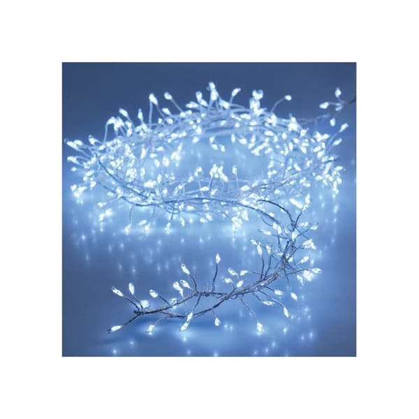 GHIRLANDA 100 MICROLED LINEARI LUCI BIANCO FREDDO A BATTERIA Vit
