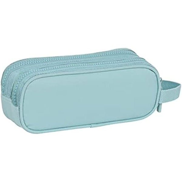 Tromle Dobbelt - SAFTA - Børn - 21x6x8 cm - Farve Blå - Lynlåset Blå