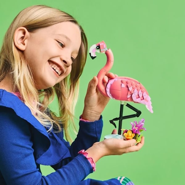 LEGO Creator 31170 3-i-1 Vilde Dyr: Flamingo - Legetøj til piger fra 8 år Rosa, gul, svart