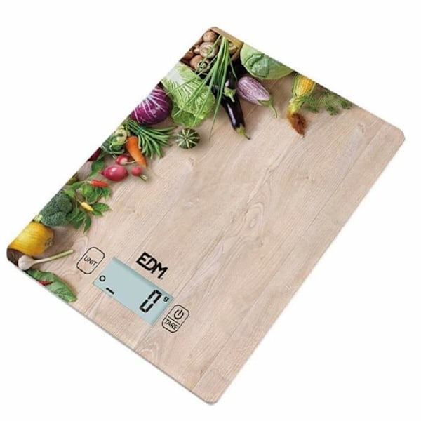 keittiövaaka EDM Puu 5 kg (14 x 19,5 cm)
