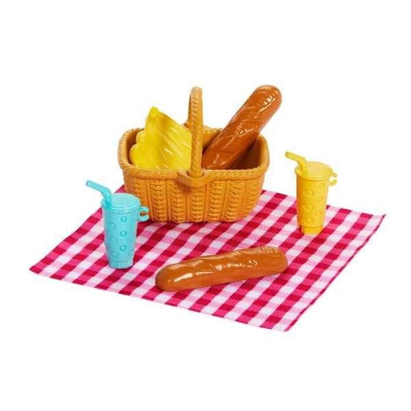 Barbie-perhe ja ystävät - Barbie piknik - lahjasetti 2 nukkea - 3 vuotta+ - JBF43