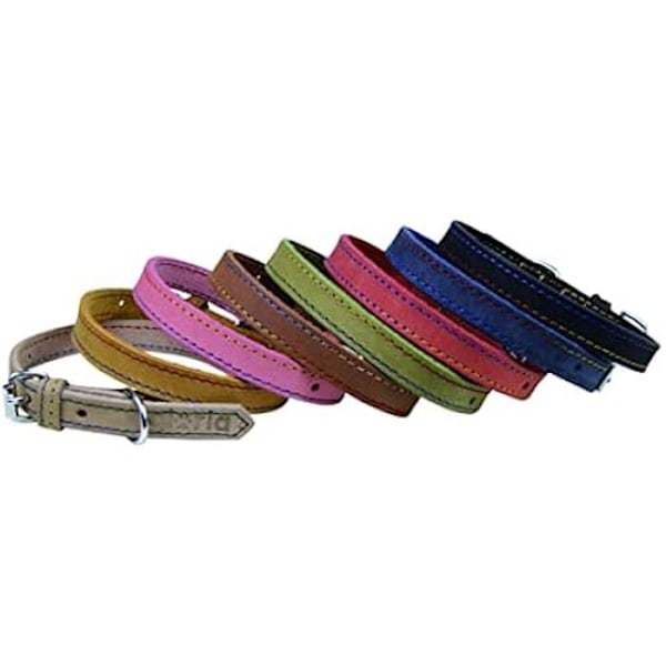 Krave - GLORIA - Nubuck læder - Gul - Justerbar - D-ring Gul